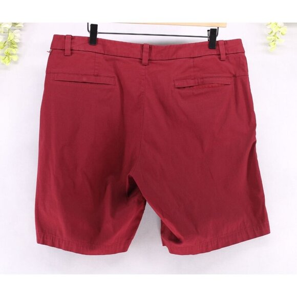 Lululemon Men's Commission Short Slim Chino 9" Oxblood Red Sz 36 - Picture 2 of 9